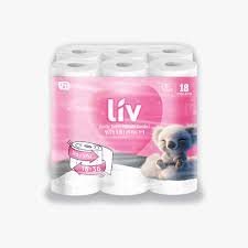 נייר טואלט LIV פרימיום תלת-שכבתי - 18 גלילים